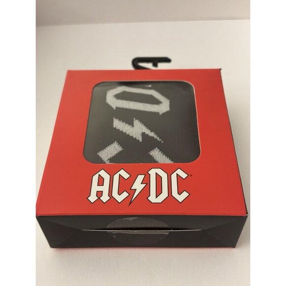 AC/DC Socks 1 Pair One Size Fits Most Music Giftable Box Rock Band Fan Gift NEW - Picture 4 of 6